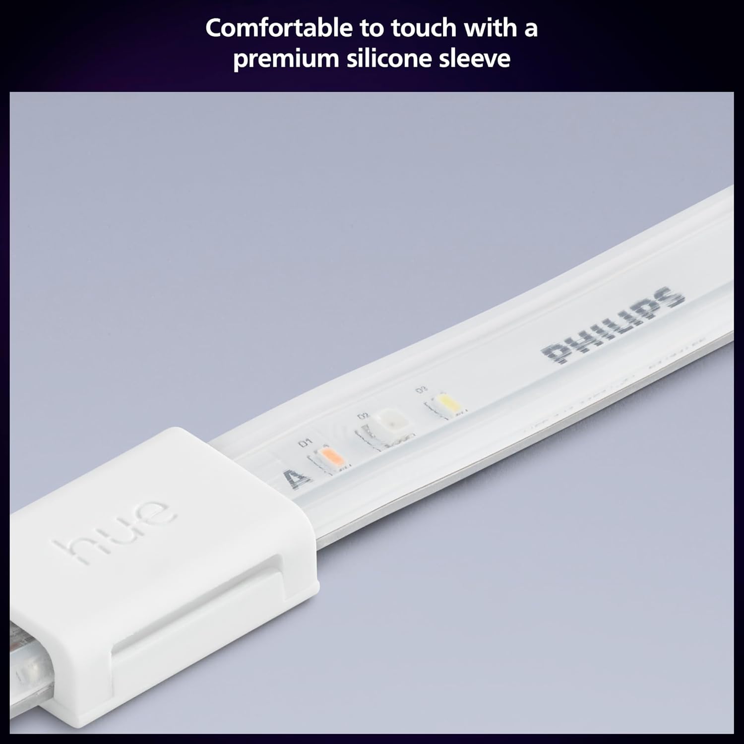 PHILIPS Hue Indoor 10 Ft Smart RGBWW LED Solo Lightstrip Base Kit, 1 P