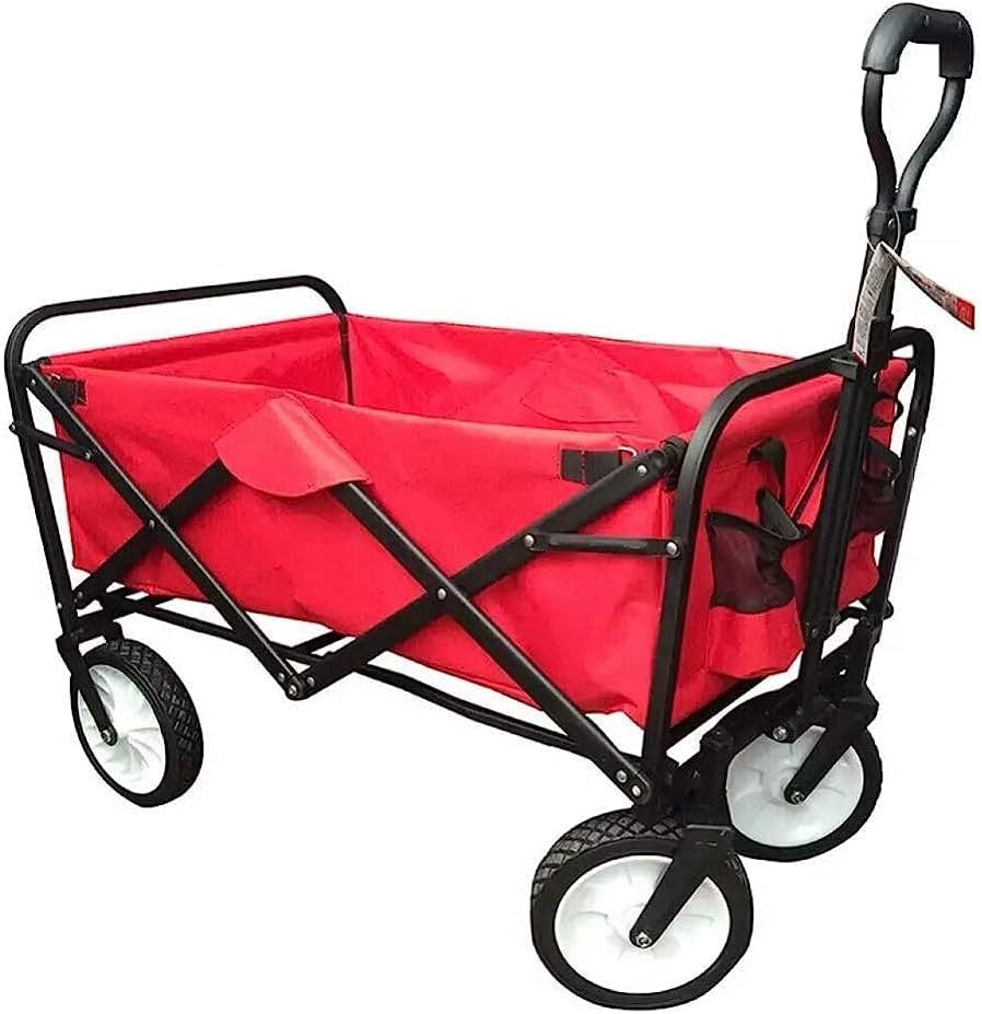 Handcart, Garden Trolley Foldable Cart Heavy Duty Festival Trolley Pul