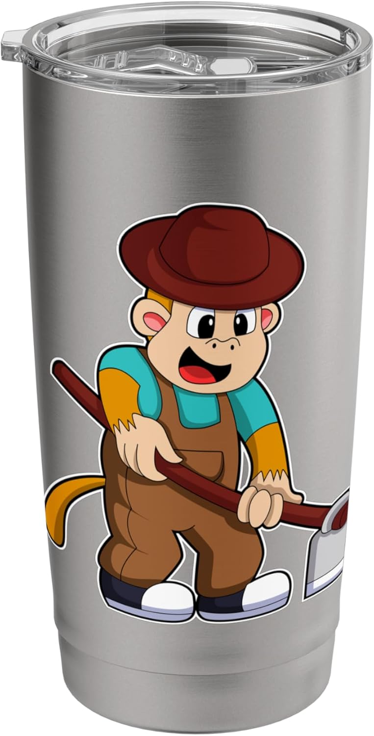 Monkey Farmer Garden tool Farm Stainless Steel Insulated Tumbler