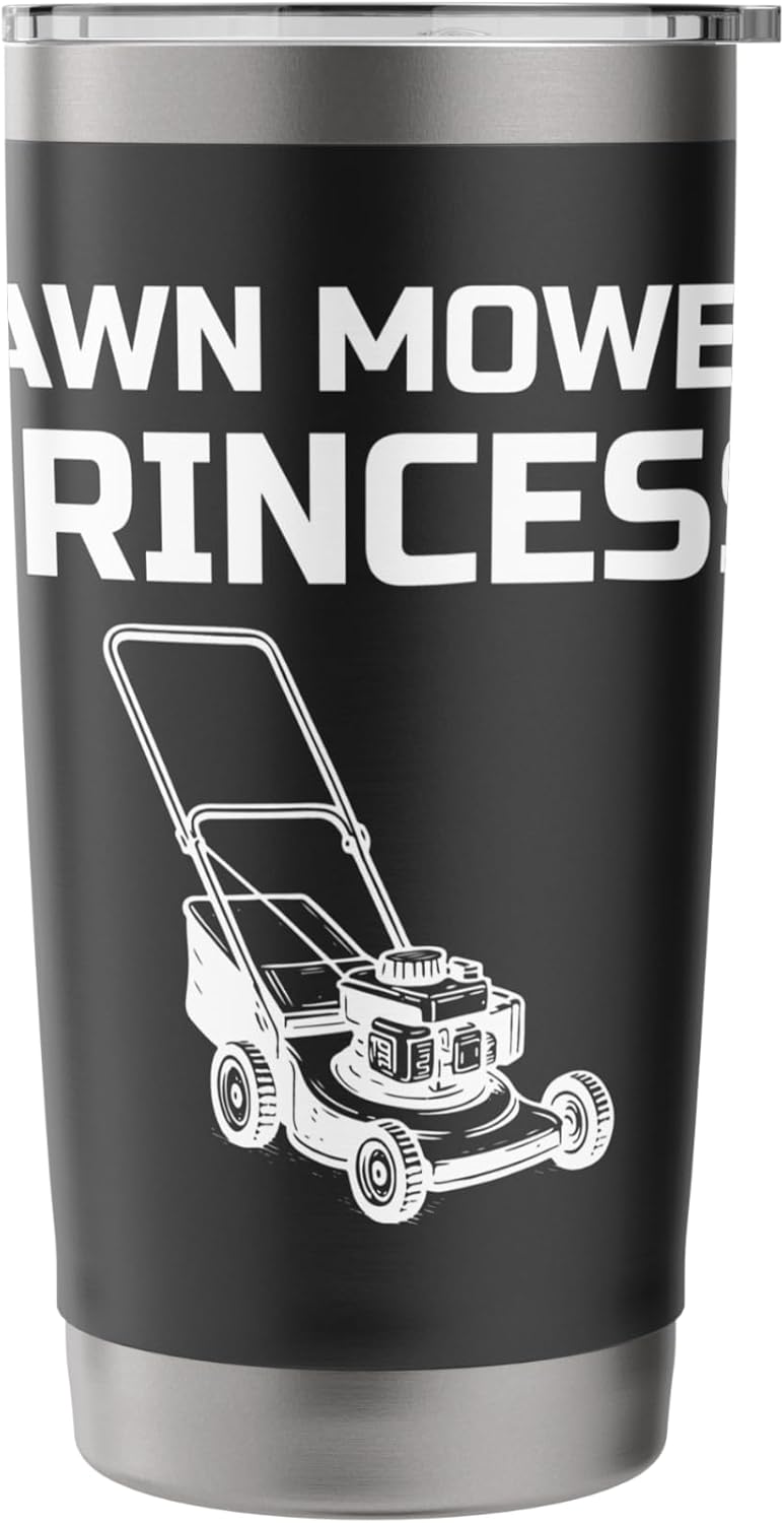 Lawn Mower Princess Stainless Steel Insulated Tumbler