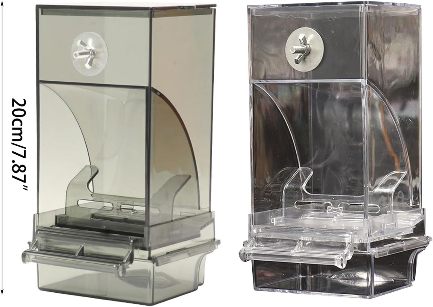 Transparent Bird Feeder House Anti-Splash Design Outdoor Birdfeeders Hangings Birdhouse for Outside Garden