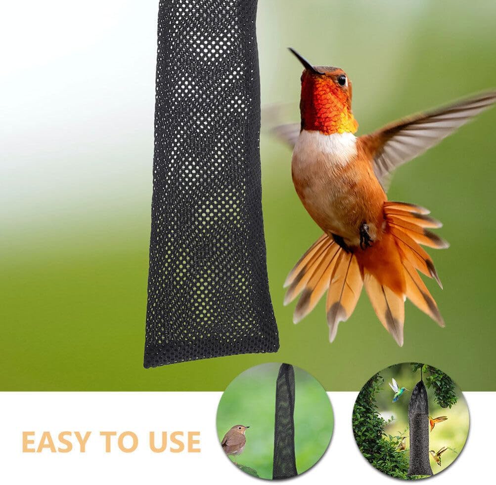 Milisten 8pcs Drawstring Bird Feeder Bag Finch Sock Feeder for Outdoor