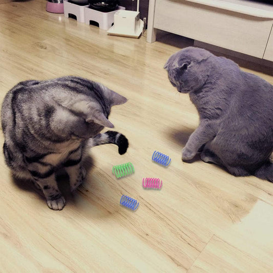 Andiker Interactive Cat Spiral Creative Spring Toy to Kill Time and Ke