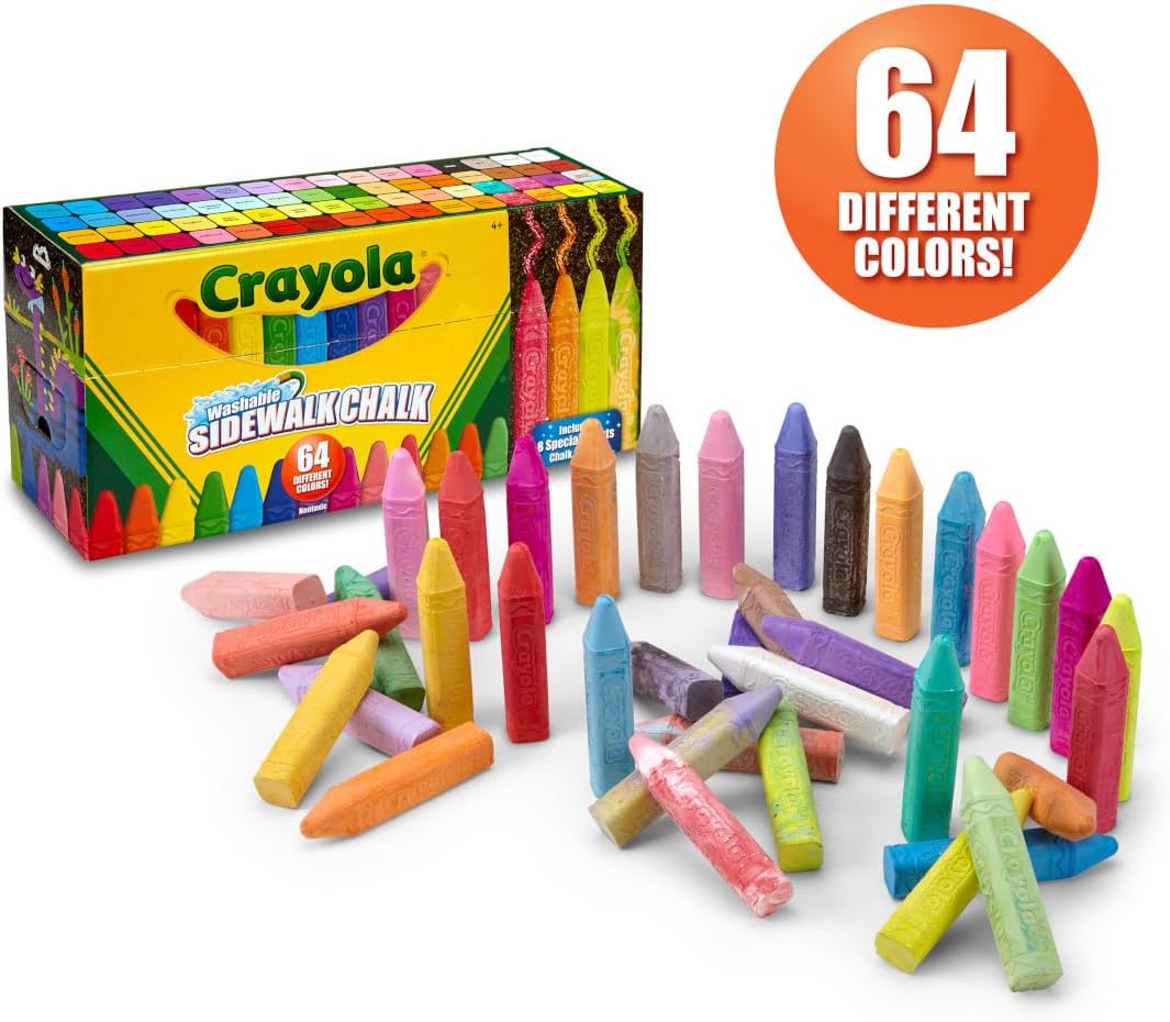 Crayola Ultimate Washable Chalk Collection (64ct), Essential Easter Ba