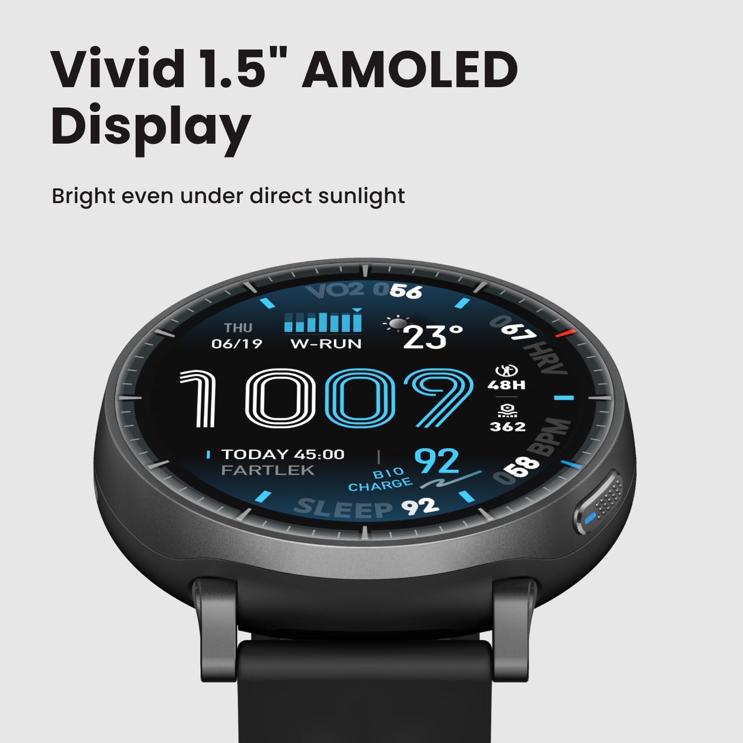 Amazfit Active Max Smart Watch 1.5" AMOLED Display, 25-Day Battery, Of