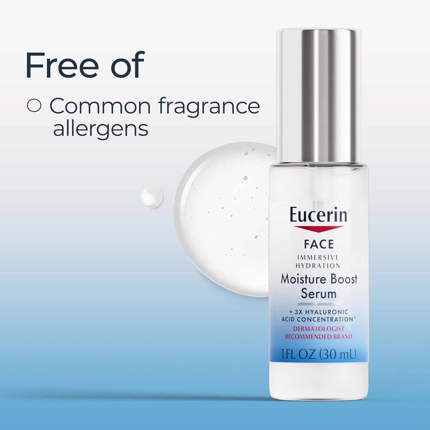 Eucerin Immersive Hydration Smoothing Face Serum, Ultra-Lightweight Hy