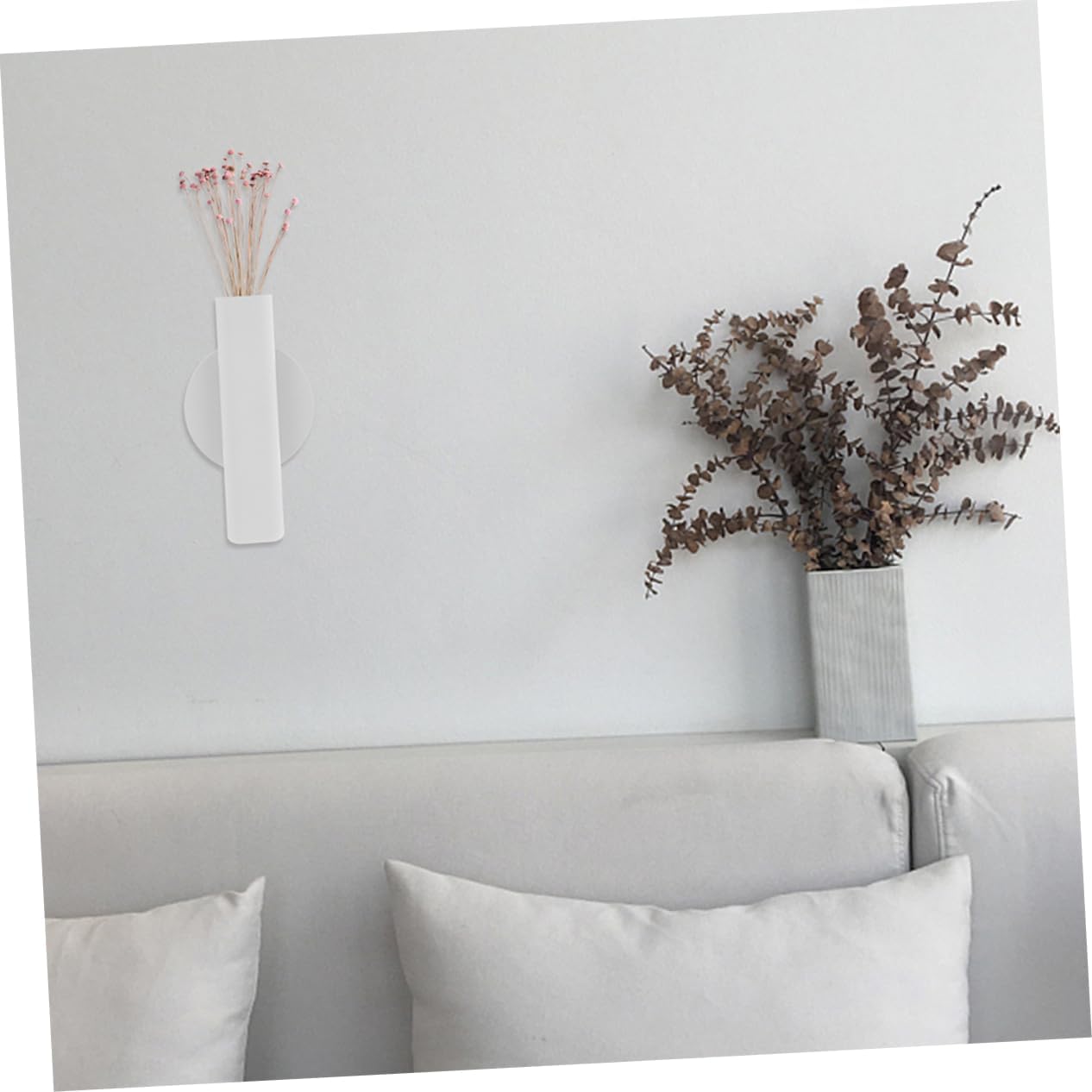 Milisten 2pcs Nordic Wall Flower Tube Decorative Wall Mounted Planter 
