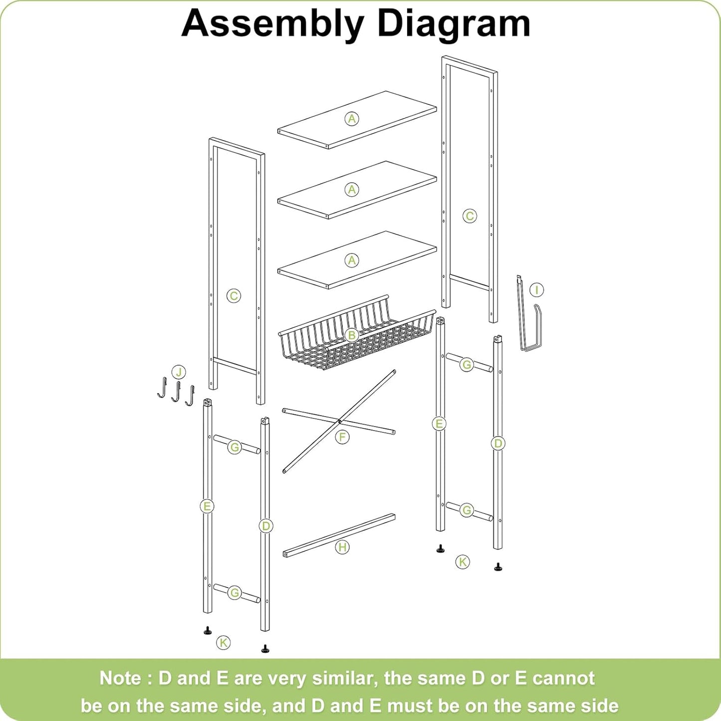 Over-The-Toilet Storage Rack, 4-Tier Bathroom Organizer Shelf Over Toilet with Adjustable Shelf and Basket, Freestanding Space Saver Bathroom Shelves Above Toilet for Room (Vintage Brown)