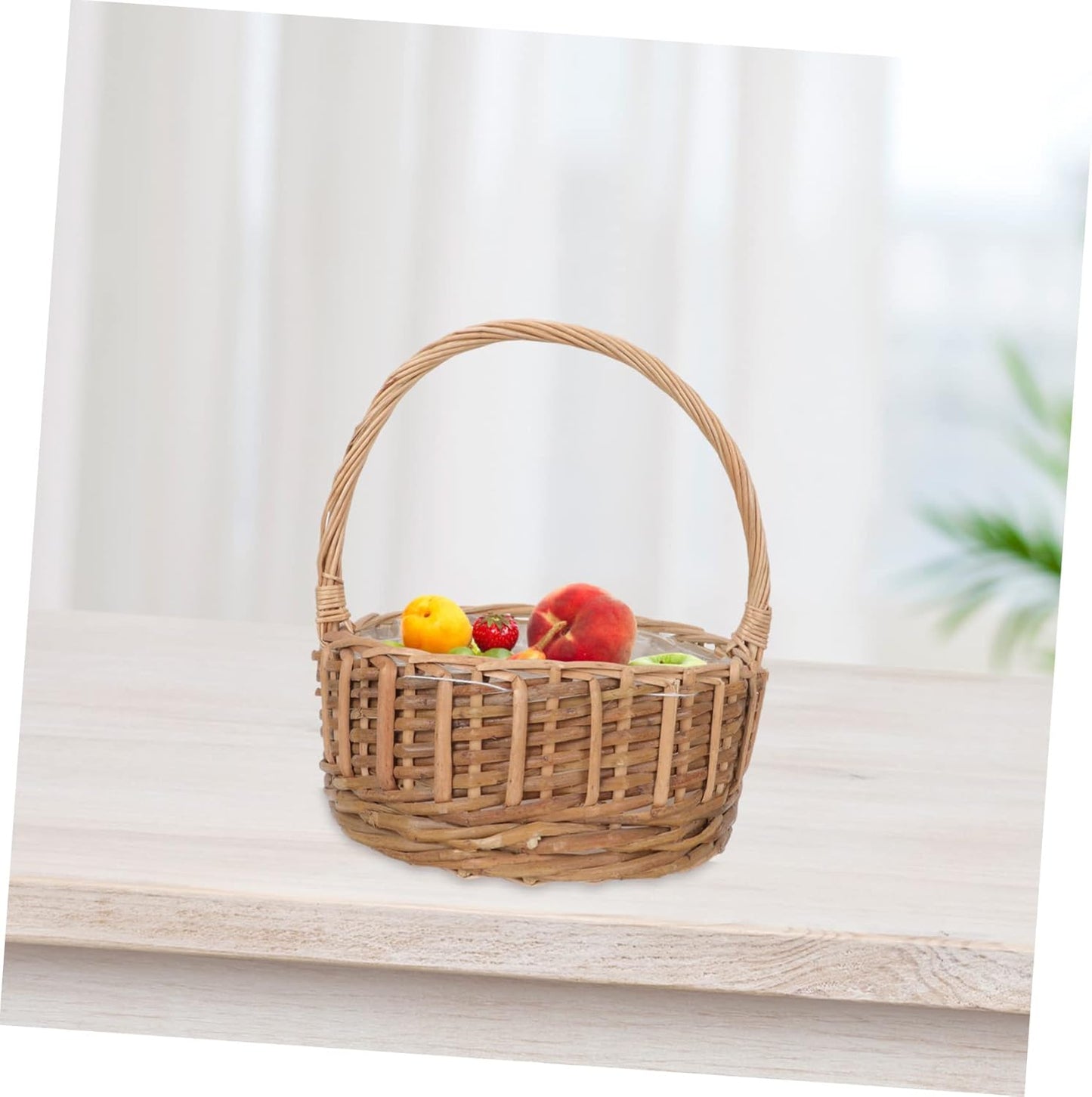 PRETYZOOM 1pc Basket Rattan Basket for Girl Girl s for Weddings Rectan