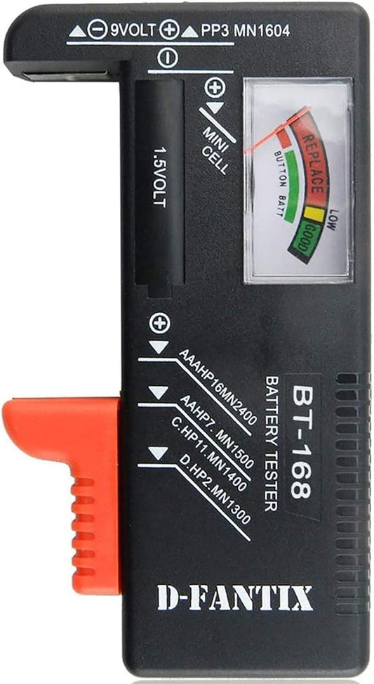 D-FantiX Battery Tester, Universal Battery Checker Small Battery Teste