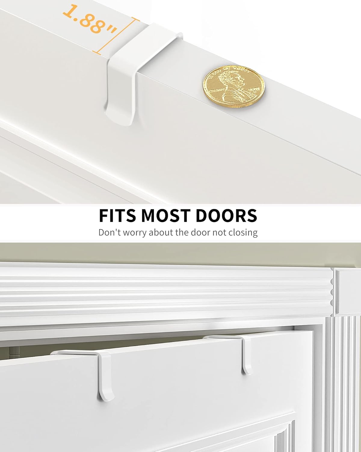 Moforoco White 9-Tier Over The Door Pantry Organizer, Pantry Organizat