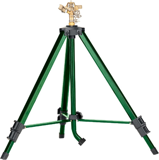Orbit 56667Z Tripod Lawn Zinc Impact Sprinkler - 360 Degree Rotating S