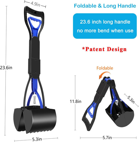 UPSKY Pooper Scooper for Large Small Dogs, Folding Dog Poop Scooper, S