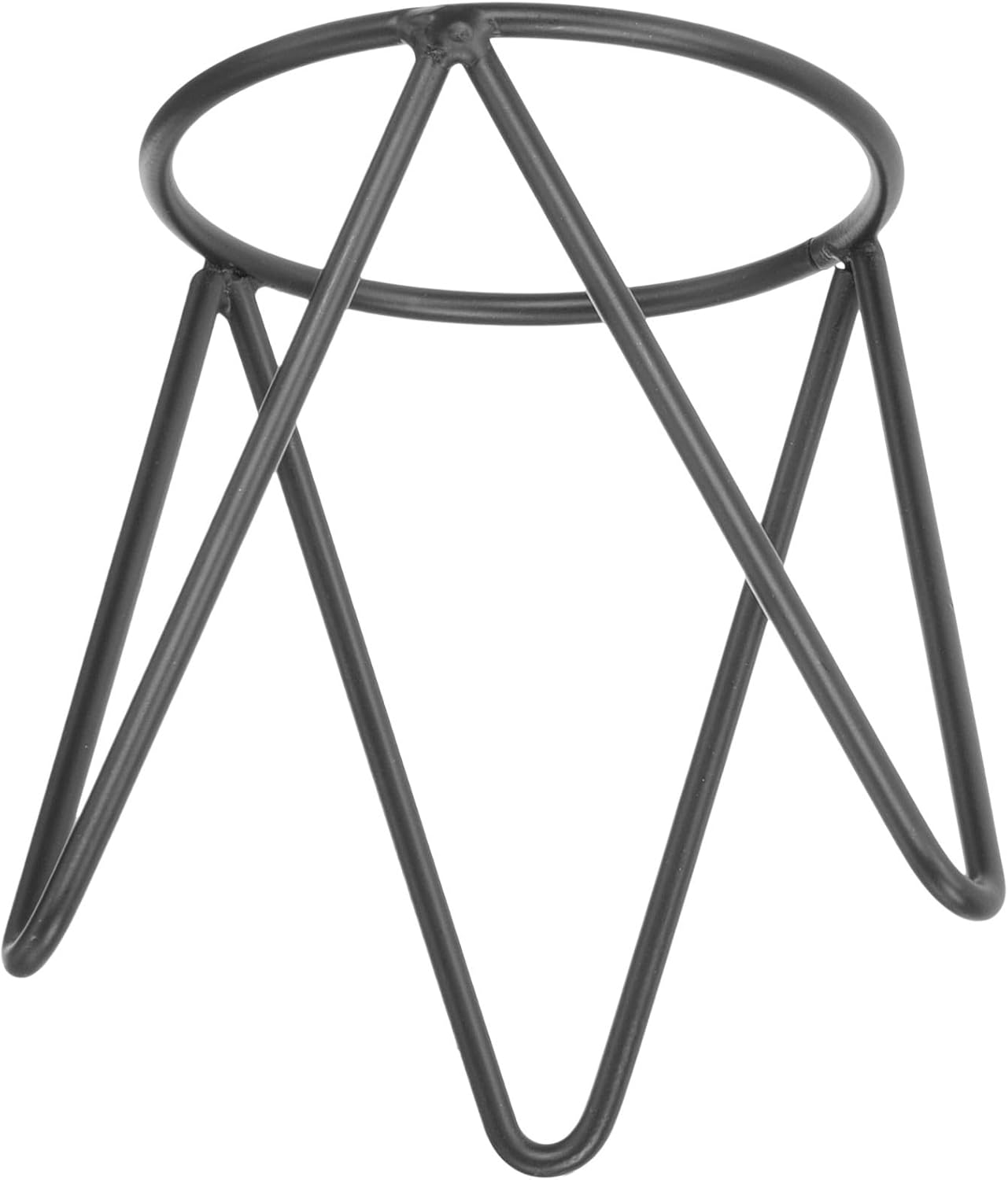 Crystal Ball Stand Iron Display Holder Geometric Sphere Support Base for Hydroponic Glass Vase Home Décor Accent Indoor Garden Ornament