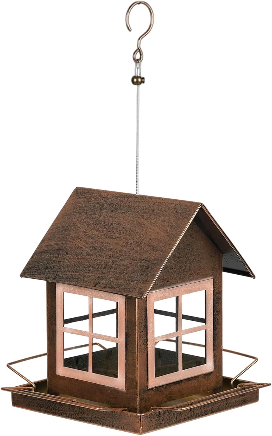 Outdoor Bird Feeding Station - Large Capacity Hanging Feeder, Wild Bir