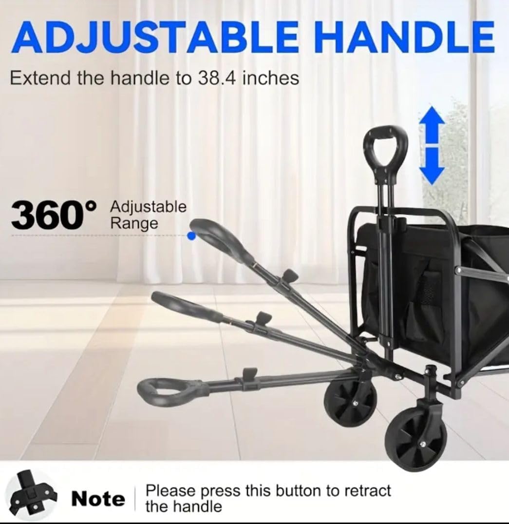 Wagons carts Foldable Utility cart 680 pnds with weels