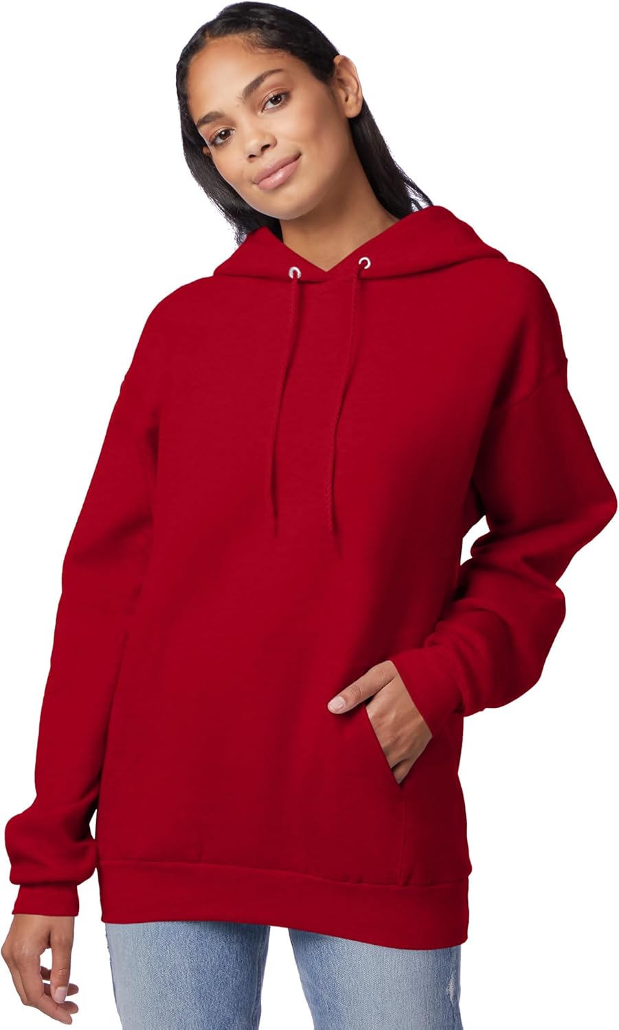 Hanes Men's EcoSmart Hoodie, Midweight Fleece, Pullover Hooded Sweatsh