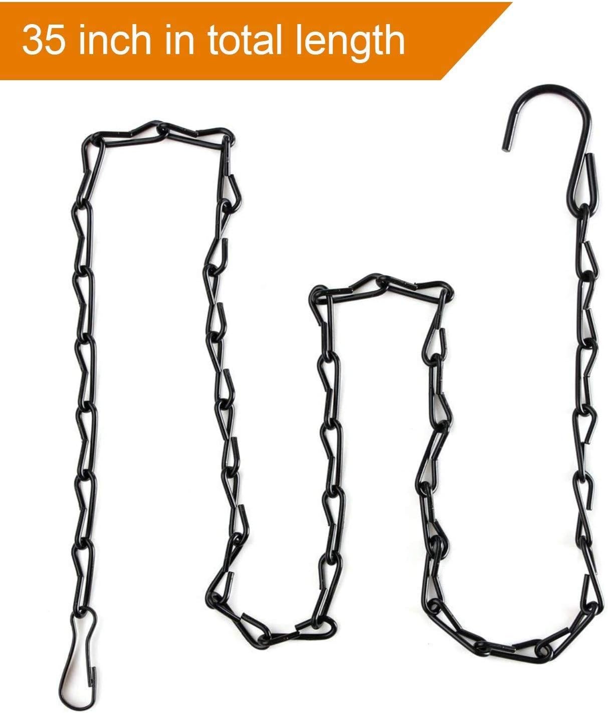 35 Inch Hanging Chain for Bird Feeders, Planters, Suet Baskets, Fixtures, Lanterns, Ornaments and More