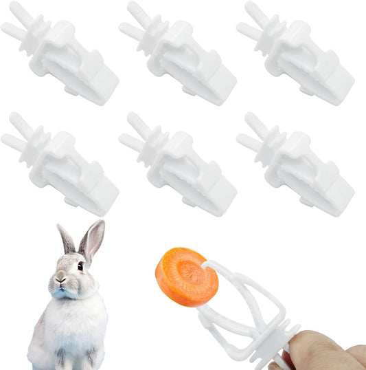 Zorfeter 6 Pack Bird Cage Food Holder, Fruit Clip Vegetable Clip Feeder Clip, Parrot Cage Clip for Budgie Parakeet Cockatoo Macaw Cockatiel Conure/Other Small Animals
