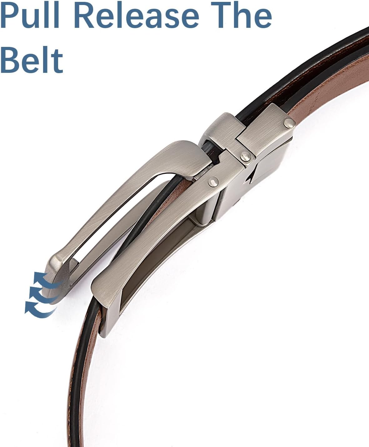 BOSTANTEN Belt Men Leather Reversible Belts for Men 1 3/8" for Casual 