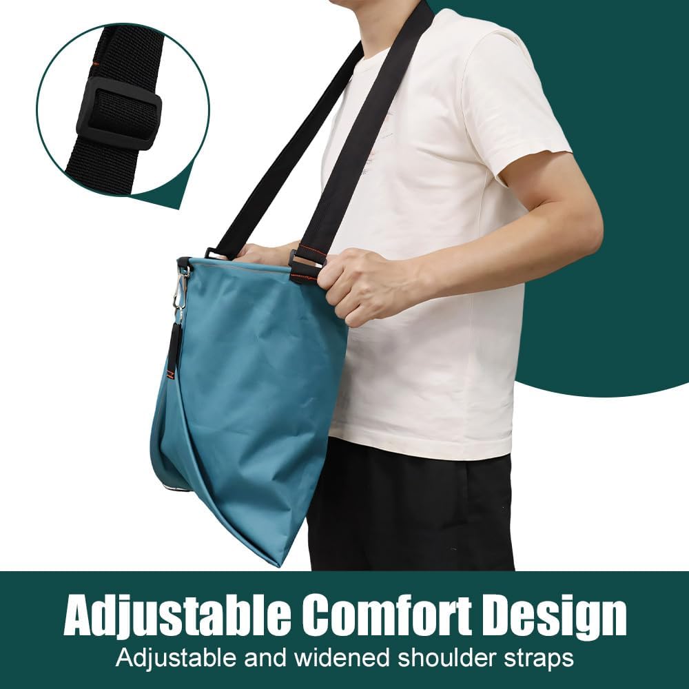 MiOYOOW Fruit Picking Bag, Waterproof Gardening Picking Apron Harvest Storage Pouch with Adjustable Strap for Farm