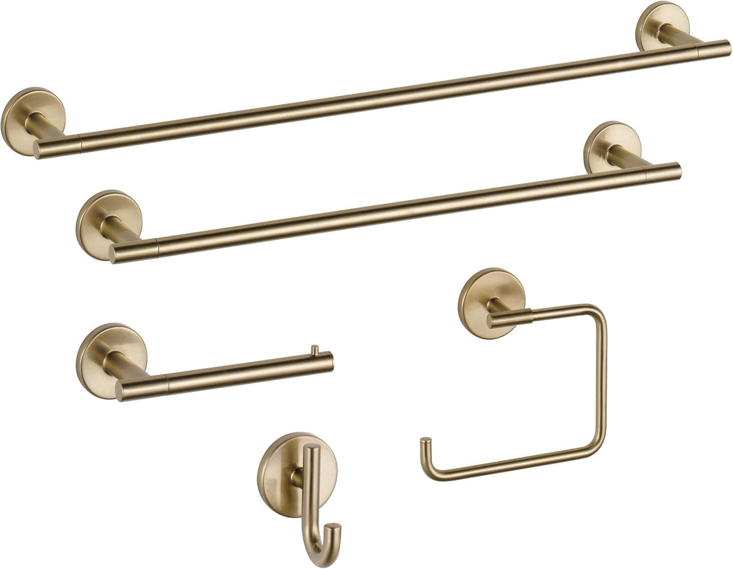 Delta Trinsic (1-Pack) Towel Hooks Champagne Bronze Single Bathroom Hooks Wall Mounted for Robes & Towels Hand Towel Hook Holder Kitchen, Bathroom Accessories