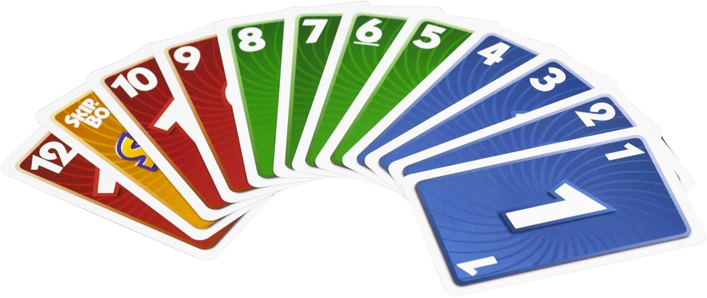 Mattel Games, Skip-BO Card Games for Ages +7, Card sequencying Family 