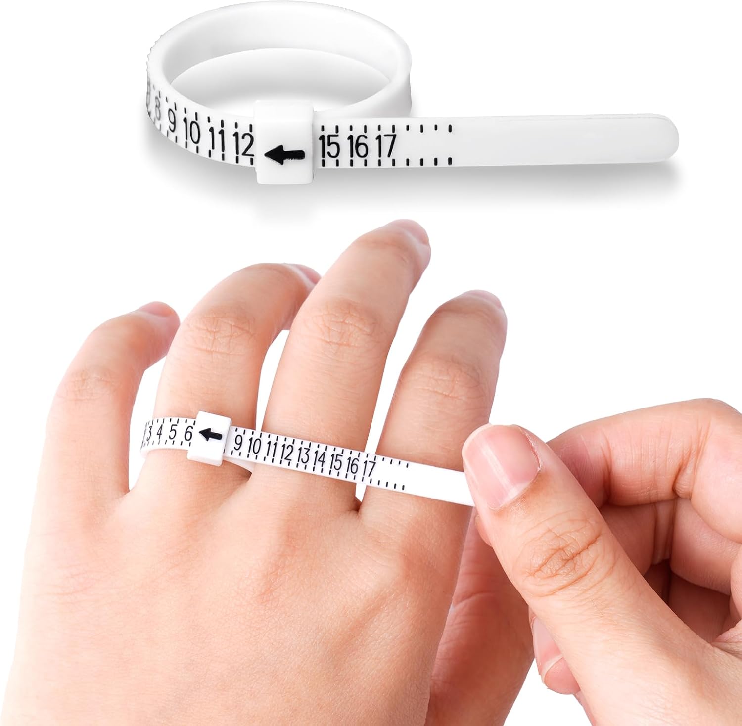 Meowoo Ring Sizer Measuring Tool Set, Ring Gauges with Finger Sizer Ma