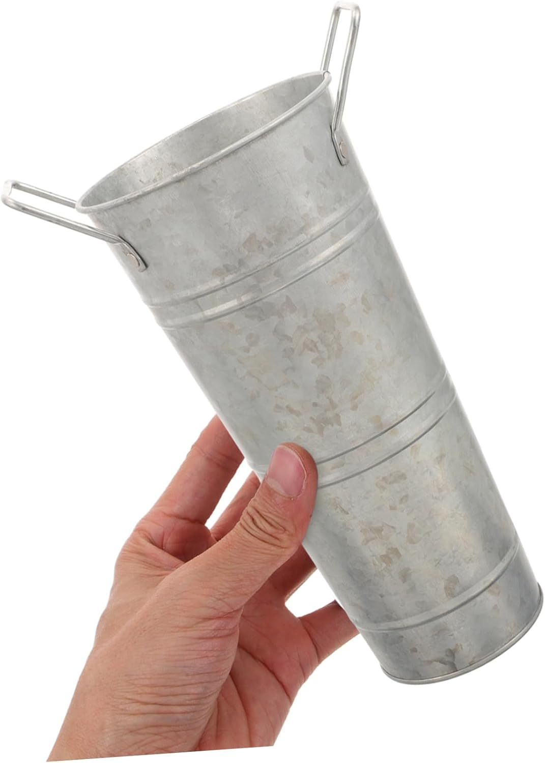 BESTOYARD DIY Creative Flower Pot Iron Planter Desktop Flower Bucket V
