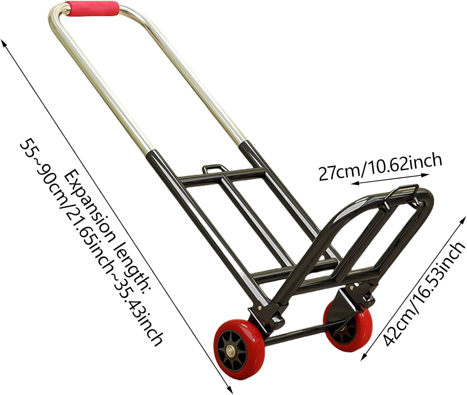 Functional Folding Hand Truck Portable Folding Trolley For Easy Maneuv