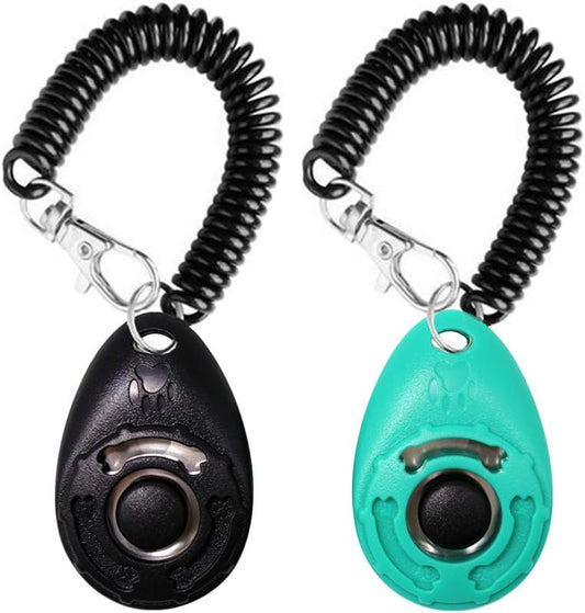 OYEFLY Dog Training Clicker with Wrist Strap Durable Lightweight Easy 
