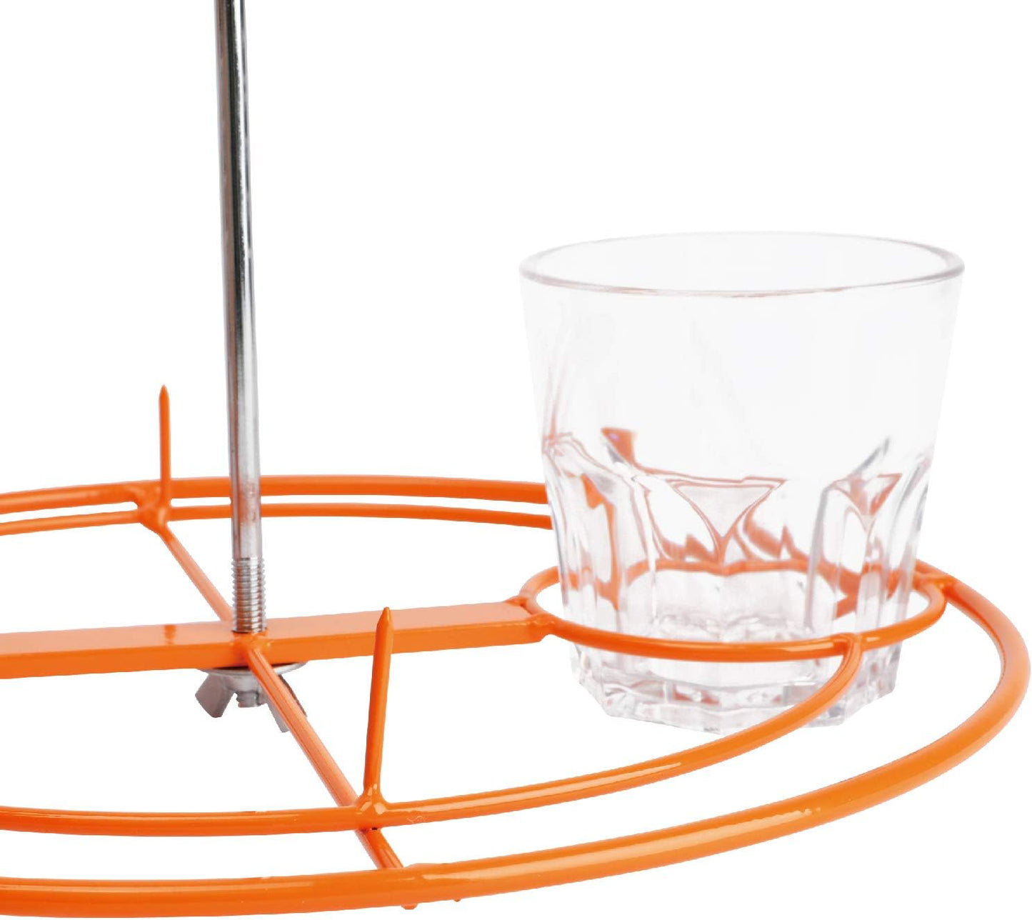 Solution4Patio Baltimore Oriole Feeder, Orange Halves Fruit & Grape Jelly, and Mealworm for Bluebirds, Weather Guard Squirrel Baffle #G-B312A00-US