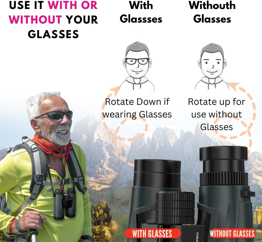 Binoculars for Bird Watching - High Powered Binocular for Adults - Birding Binoculars for Hunting 8x42