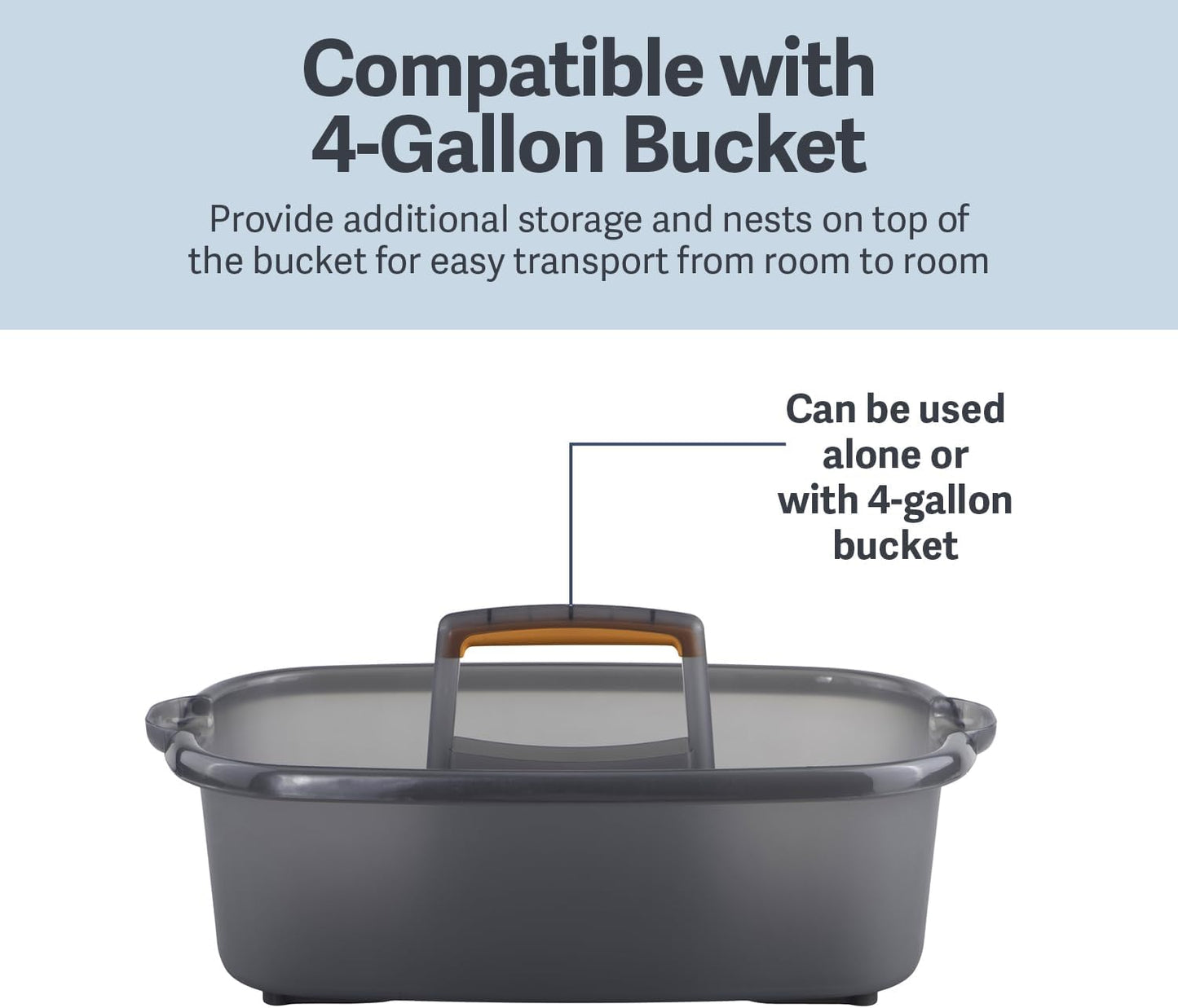 Casabella, Bucket Caddy Rectangle 4 Gallon