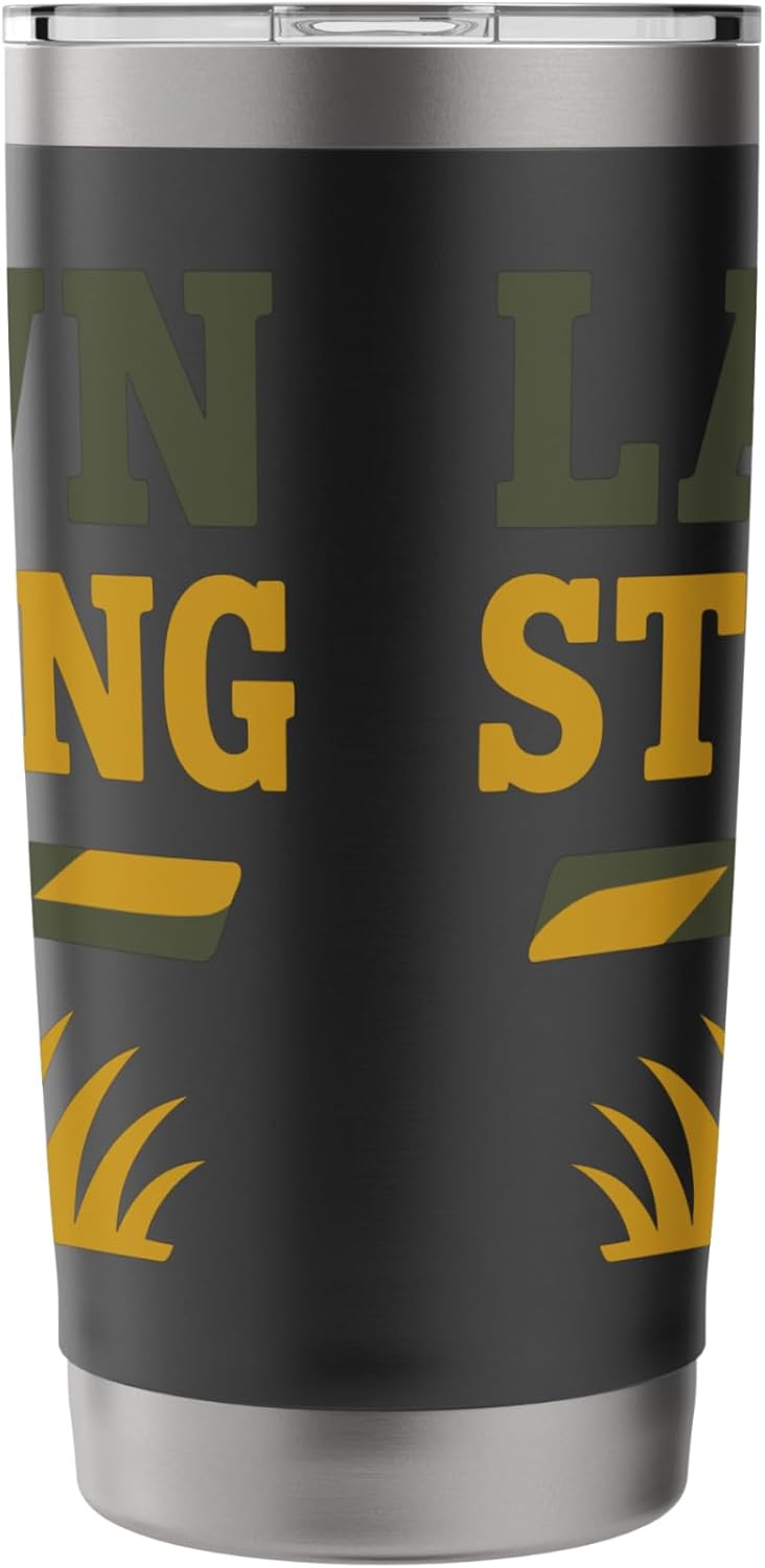 Landscaper Lawn Boss Outdoor Living Green Thumb Grass Crew Stainless Steel Insulated Tumbler