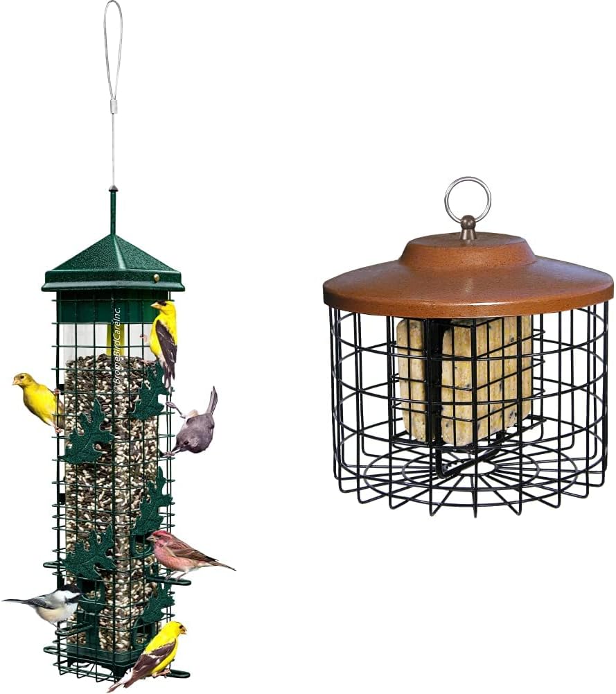 Squirrel Solution200 Squirrel-Proof Bird Feeder w/6 Feeding Ports, 3.4