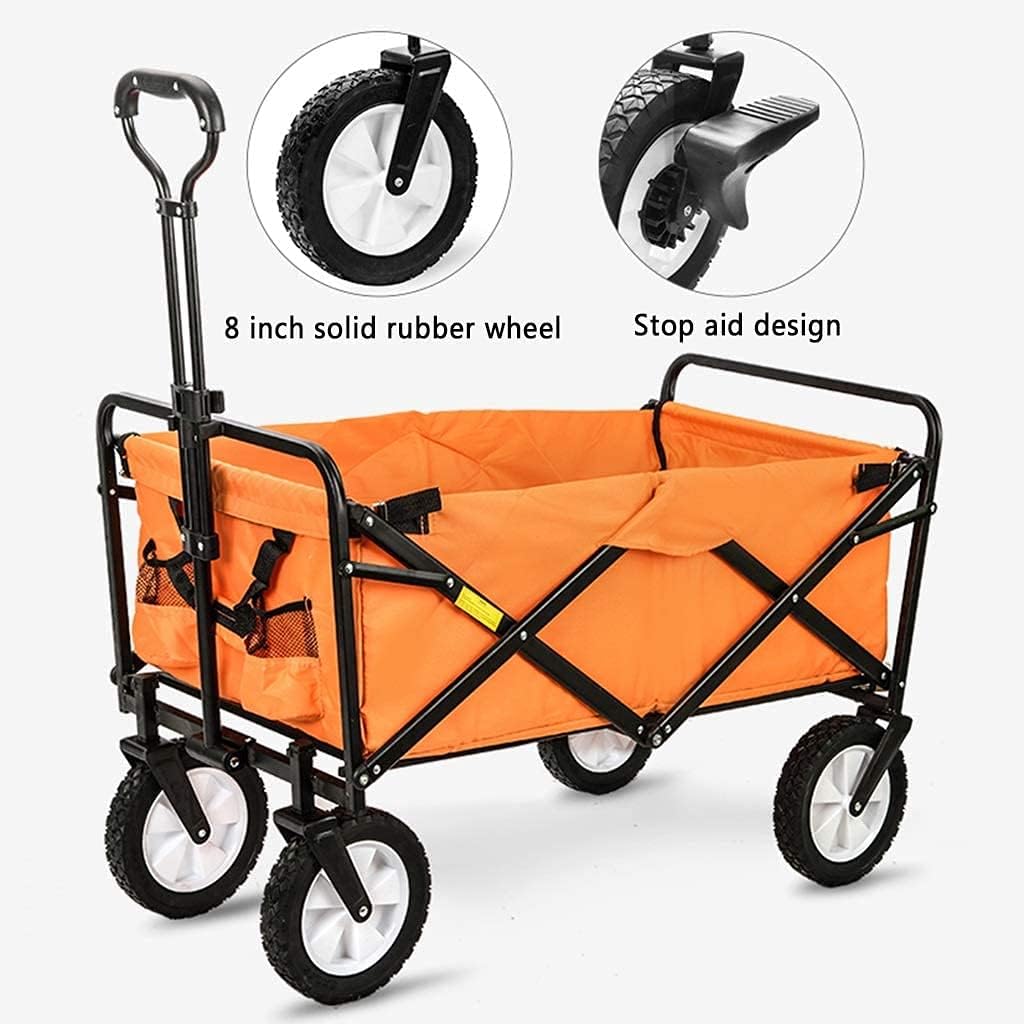 Portable Camping Cart,Outdoor Folding Utility Wagon Outdoor Shopping C