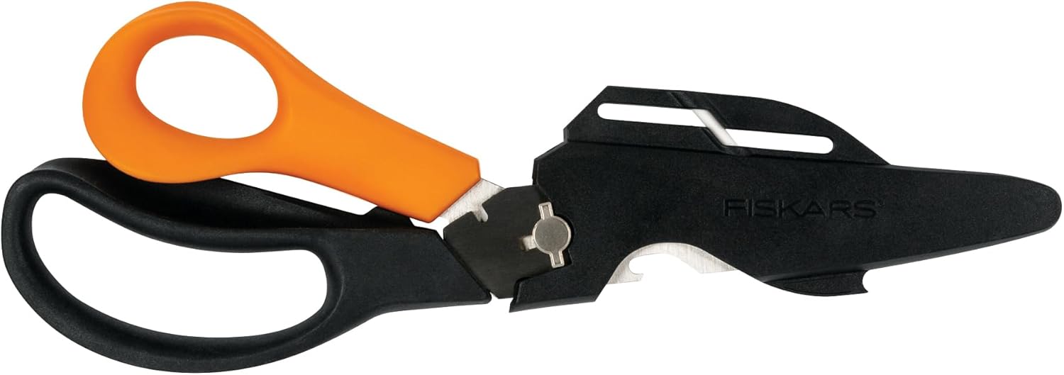 Fiskars Garden Scissors, 7-in-1 Garden Shears Multi-Tool with Sheath, 