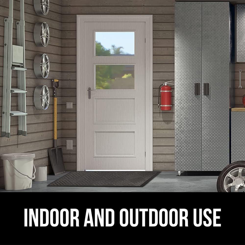 GORILLA GRIP 100% Waterproof All-Season WeatherMAX Doormat US Designed