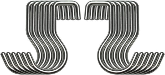 YIIYIIN 12 Pack Stainless Steel Hanging Hooks-Magnetic Knife Holder for Wall Hook-Pot Rack Hook-Hooks for Hanging Kitchen Utensils,Household Tools in Kitchen,Bedroom,Bathroom,Garden,Office