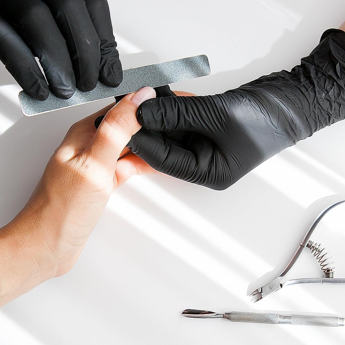 ForPro Disposable Nitrile Gloves, Chemical Resistant, Powder-Free, Lat