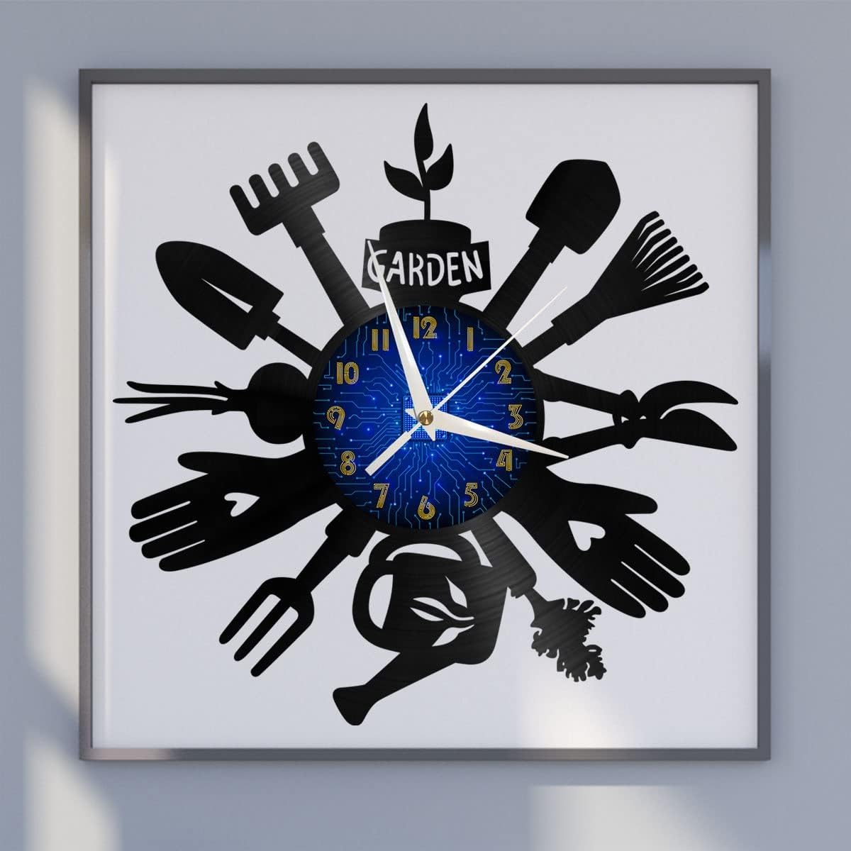 Generic Garden Tools 12 Inch Vinyl Record Wall Clock - Silent, Creativ