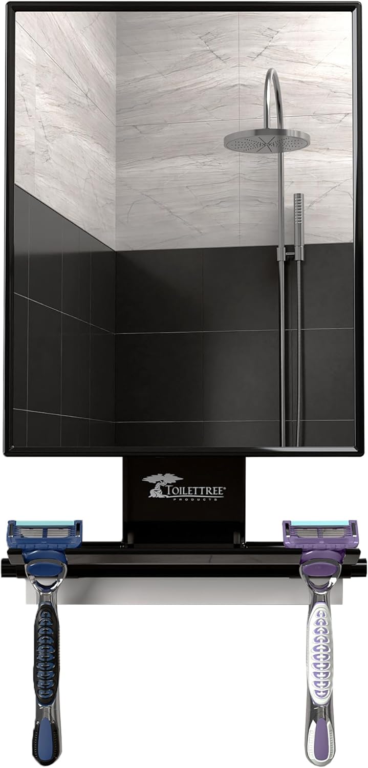 ToiletTree Products Fogless Shower Mirror - Anti-Fog Mirror - Adjustab