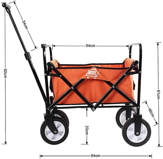 Trolleys, Folding Garden Trolley Cart Heavy Duty Wagon Multi-Function 