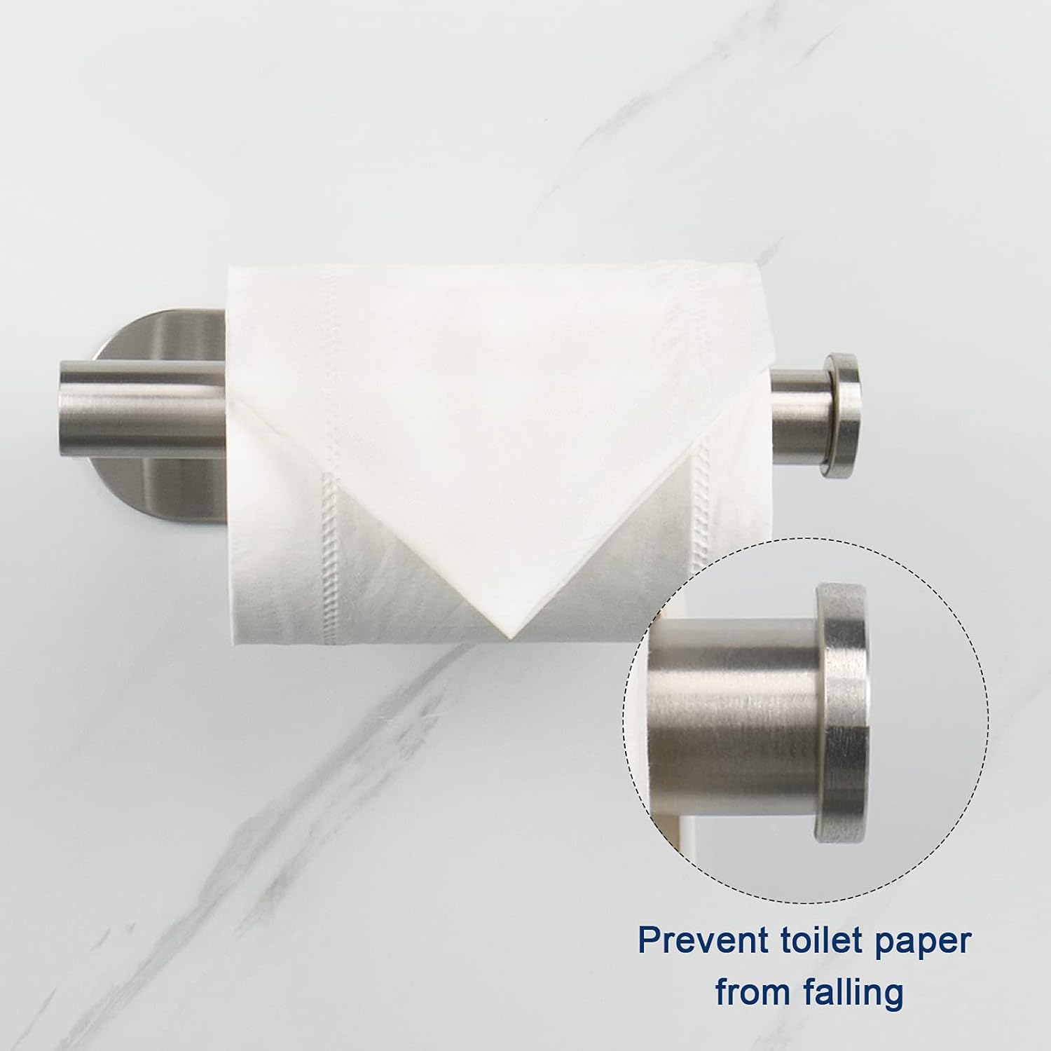 NearMoon Toilet Paper Holder Self Adhesive, Premium Thicken SUS304 Sta
