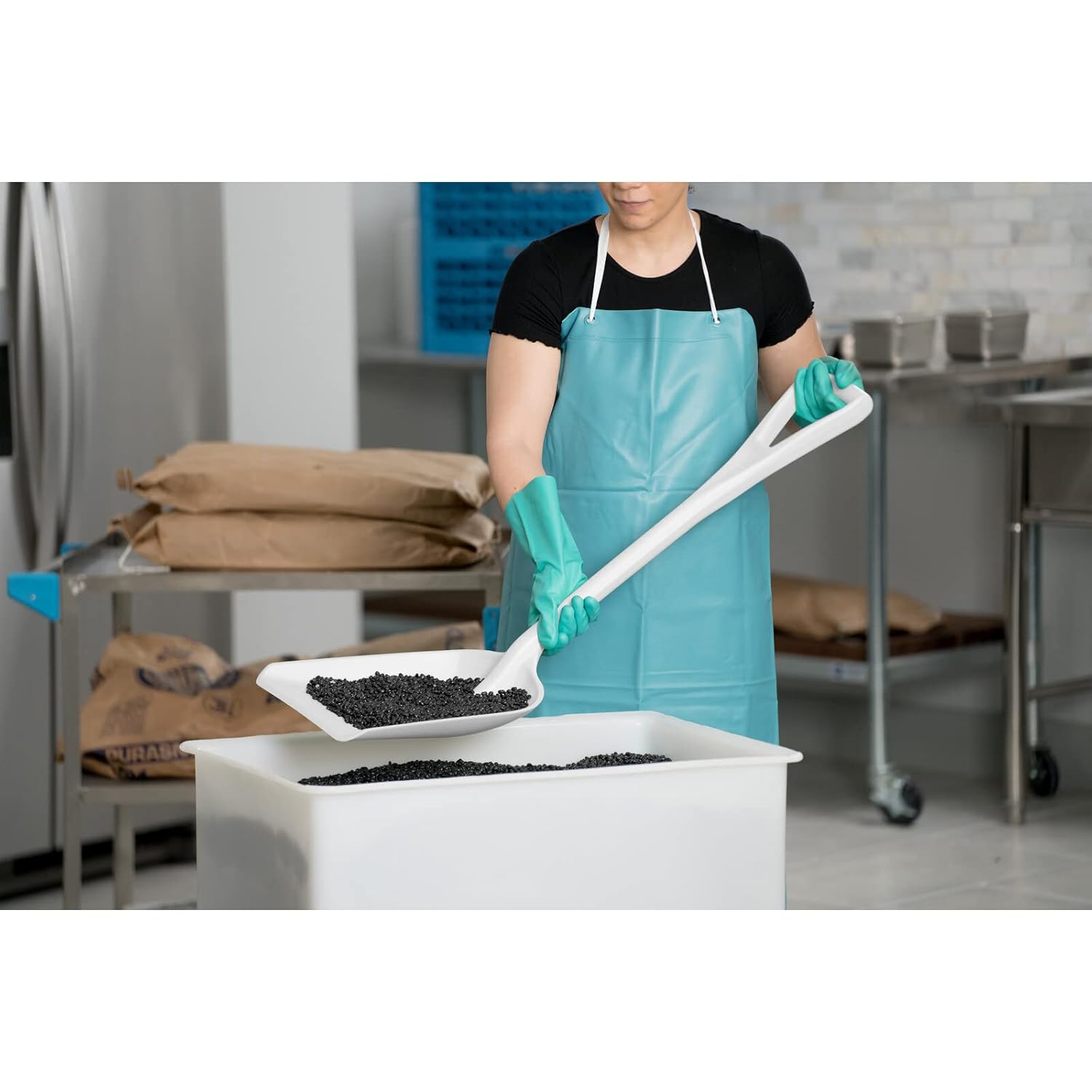 SPARTA 41077EC02 Plastic Sanitary Shovel, Food Safe Plastic Shovel For