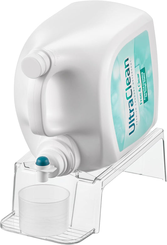iDesign Laundry Detergent Holder, Liquid Detergent Stand for Laundry R