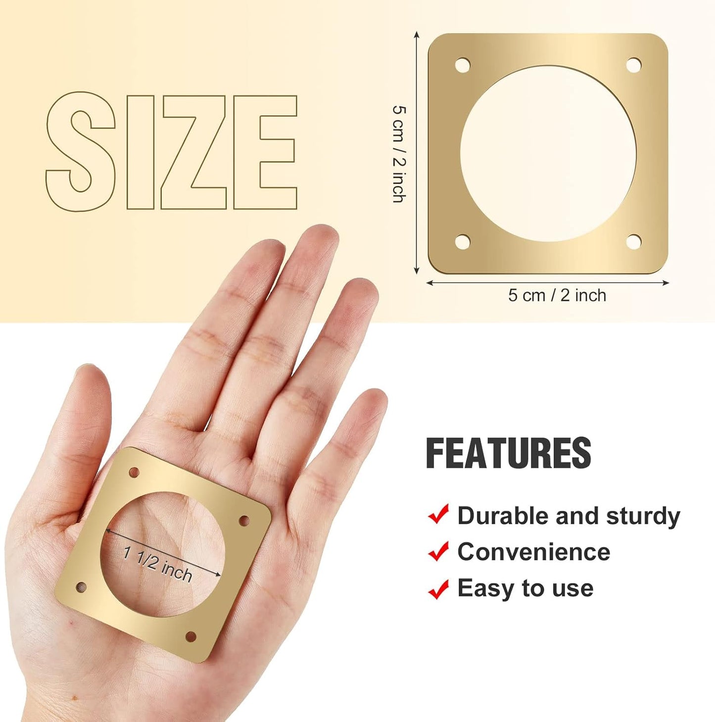 Hotop 18 Pcs 1 1/2'' Opening Metal Bird House Guard Portal Bird House Hole Protector with Copper Opening Protector Guards for Eastern Bluebird Rooms Sparrow Houses