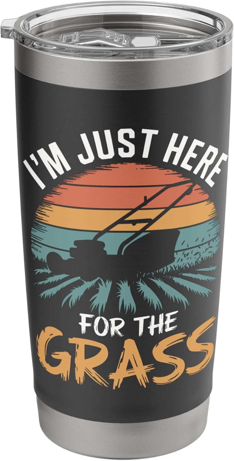 Lawn Mowing for Landscapers Lawn Mower Gardening Lawn Care Stainless Steel Insulated Tumbler
