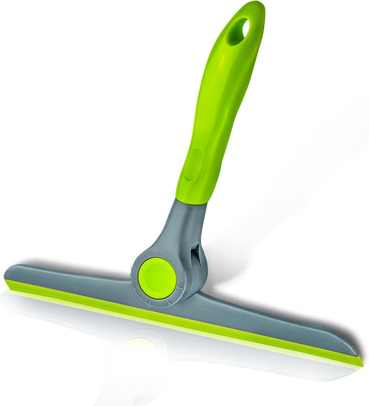 DSV Standard 10" Heavy Duty Green, Grey Window Cleaning Squeegee, Hand